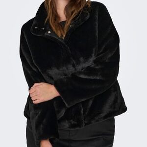 Black Faux Fur Jacket